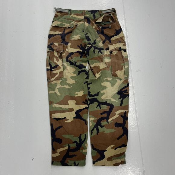 Vintage 80s US Army Camo Cargo Pants 34x31 - Picture 3 of 4